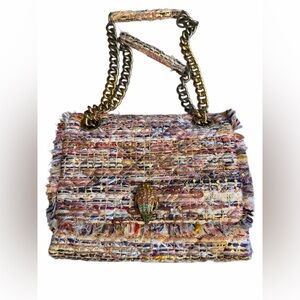 Kurt Geiger Multicolor Tweed Chain Strap Bag